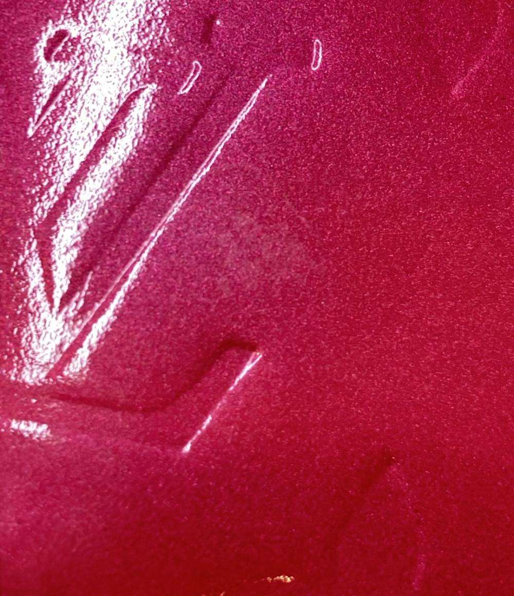 訳あり LOUIS VUITTON Wホック 二つ折り財布 ポルトモネビエカルトクレディ ヴェルニ M91248 レディース ルイ・ヴィトン