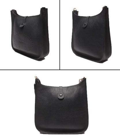 HERMES ショルダーバッグ □C刻印 ゴールド金具 斜め掛け トリヨンクレマンス エブリン1GM レディース メンズ エルメス