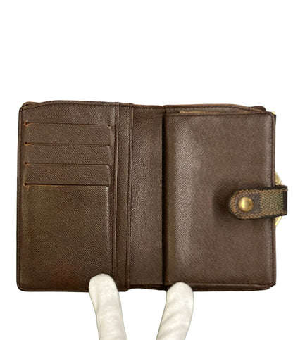 LOUIS VUITTON 二つ折り財布 ポルトフォイユ ヴィエノワ ダミエ エベヌ N61674 レディース メンズ ルイ・ヴィトン