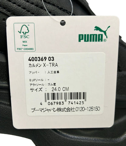 美品 PUMA ローカット厚底スニーカー カルメン X-TRA 400369-03 レディース SIZE 24.0 プーマ