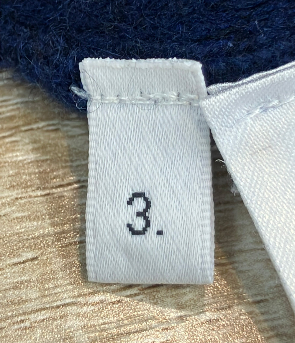 THOM BROWNE 長袖ニット ネイビー カシミア100% MKA049A-00011415 メンズ SIZE 3 (L) トムブラウン