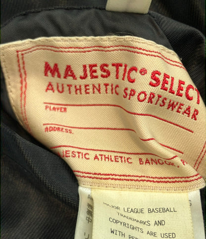 Majestic スタジャン ドジャース リバーシブル フロントスナップボタン レオパード A6-BRO-5520-BLK001-00-LG メンズ SIZE 40 (L) マジェスティック