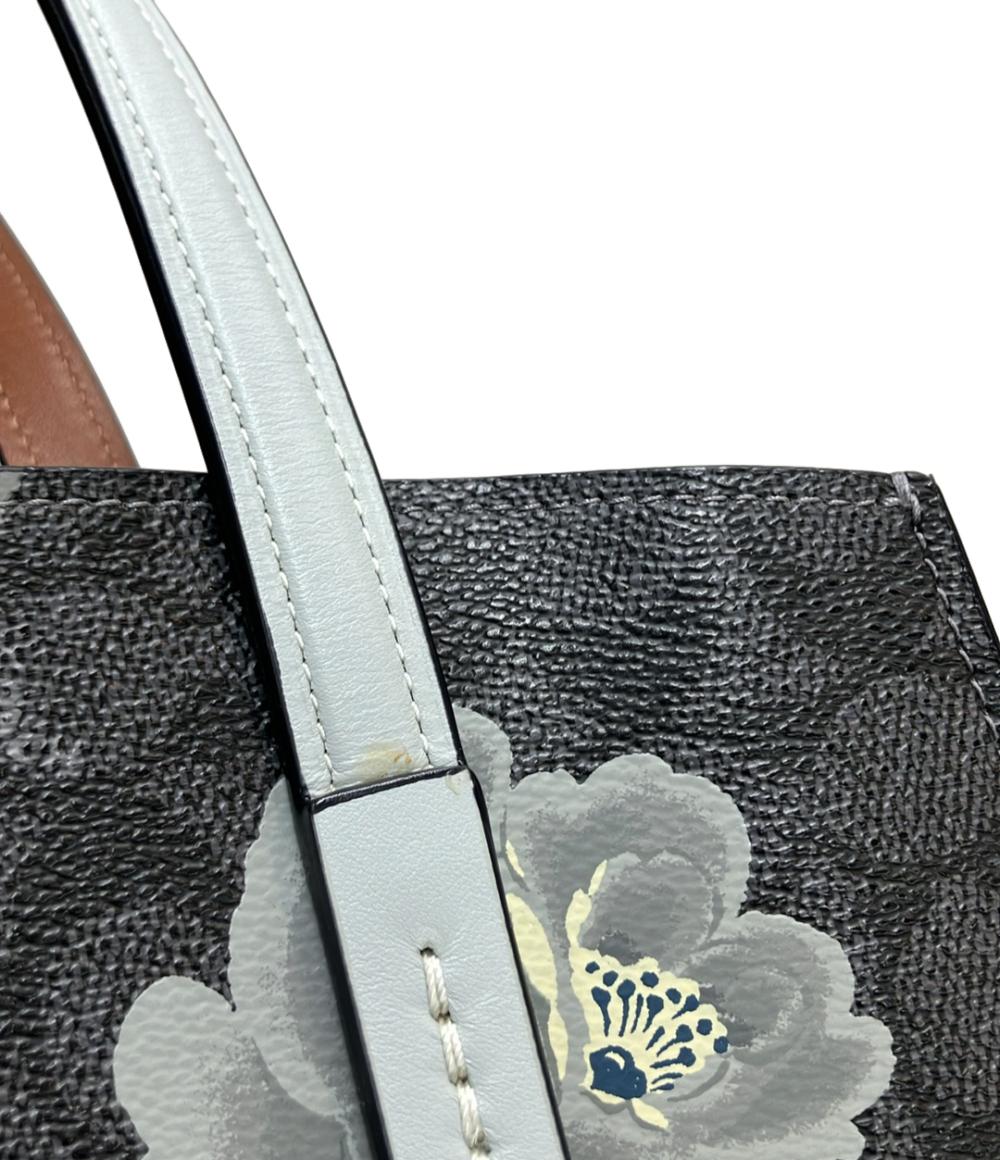 コーチ 2wayハンドバッグ ショルダーバッグ 斜め掛け フラワー柄 シグネチャー 31703 レディース COACH