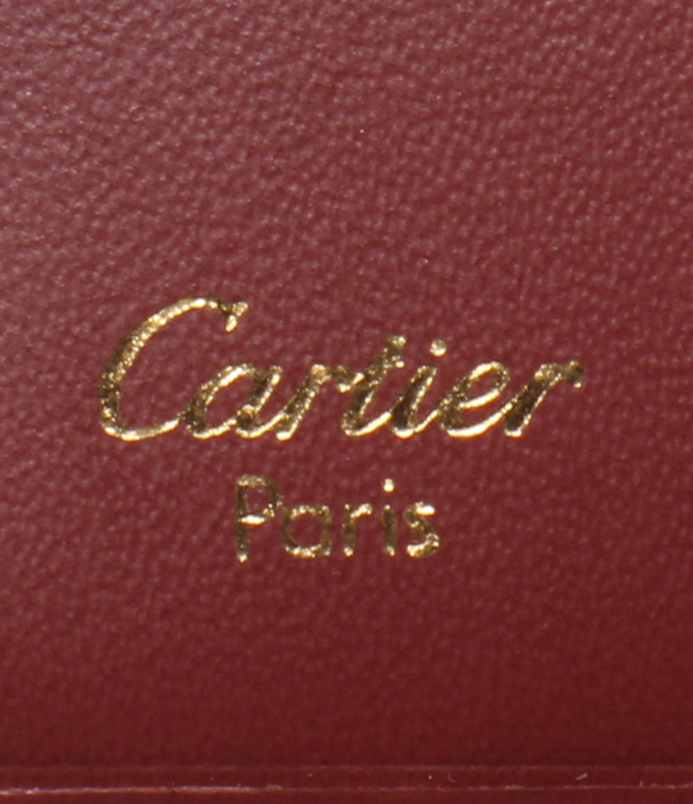 美品 Cartier 二つ折り財布 マスト ドゥ カルティエ メンズ レディース カルティエ
