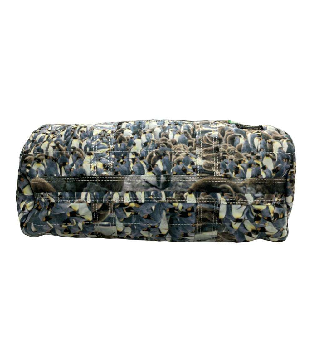 美品 ポーター アトモス ハンドバッグ ショルダーバッグ 2WAY 斜め掛け ナイロン ペンギンフォト Mitsuaki Iwago レディース PORTER atmos