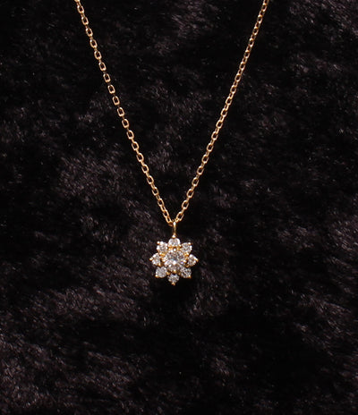 美品 TAKE-UP ネックレス K18 ダイヤ 0.13ct レディース テイクアップ