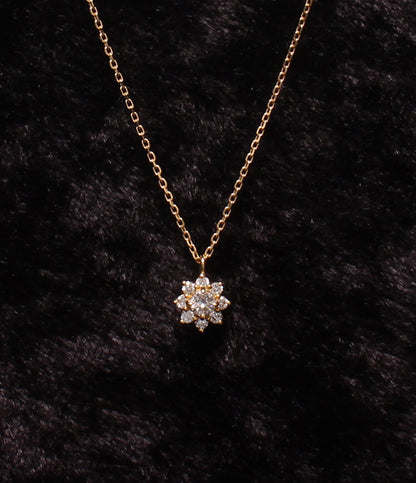 美品 TAKE-UP ネックレス K18 ダイヤ 0.13ct レディース テイクアップ