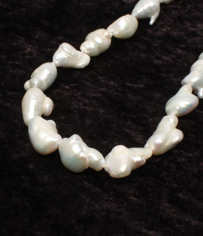 美品 ネックレス SV バロックパール 9-20mm レディース