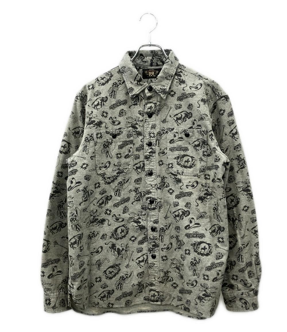 RRL 総柄 シャツ メンズ SIZE L ダブルアールエル