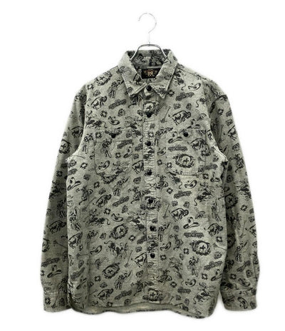 RRL 総柄 シャツ メンズ SIZE L ダブルアールエル