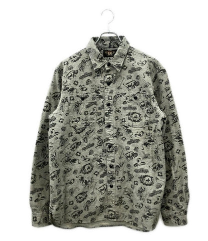 RRL 総柄 シャツ メンズ SIZE L ダブルアールエル