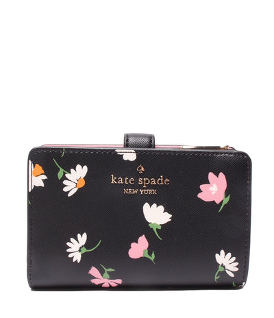 美品 ケイトスペード 二つ折り財布 花柄 レディース Kate Spade