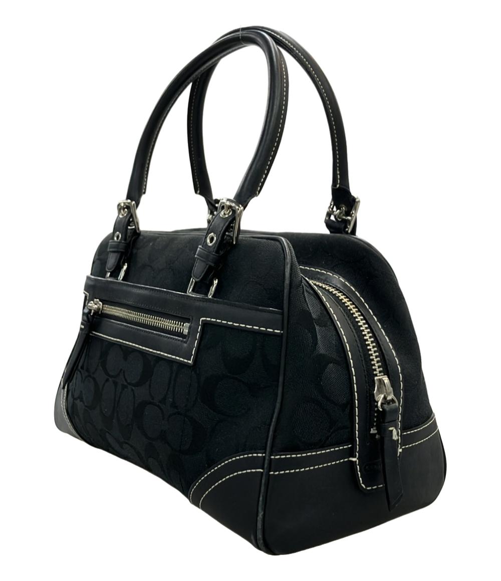 COACH ハンドバッグ ミニボストンバッグ キャンバス レザー