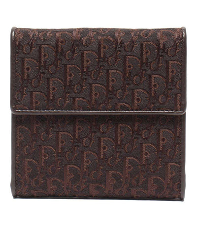 美品 クリスチャンディオール Wホック 二つ折り財布 レディース Christian Dior