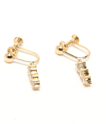 美品 イヤリング K18 ダイヤ 0.63ct レディース