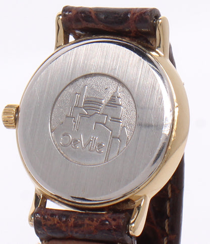 OMEGA 腕時計 de ville デ・ヴィル クオーツ ゴールド 595.0097.2 レディース オメガ