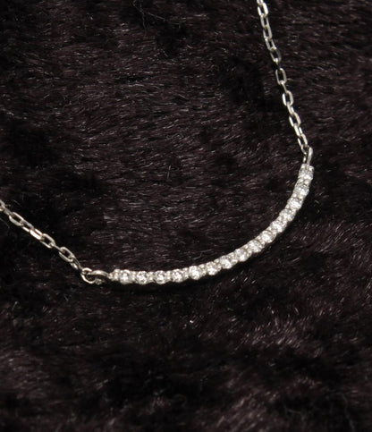 美品 ete ネックレス Pt900 Pt850 ダイヤ 0.06ct レディース エテ