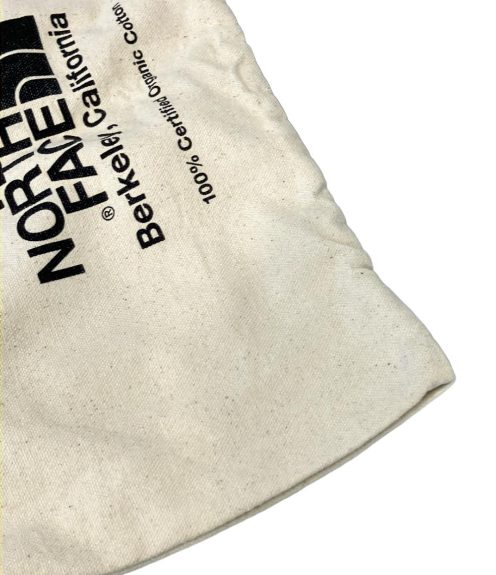美品 ザ・ノースフェイス ショルダーバッグ 斜め掛け オーガニックコットン ロゴ メンズ THE NORTH FACE