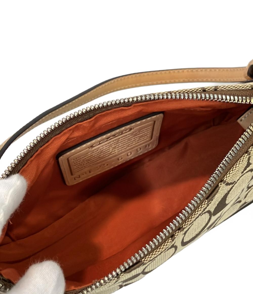 美品 COACH ハンドバッグ アクセサリーポーチ シグネチャー 6094 レディース コーチ