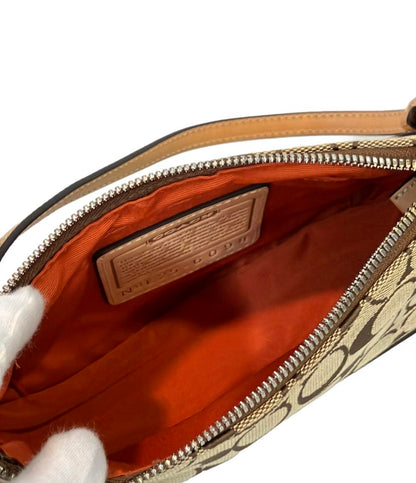 美品 COACH ハンドバッグ アクセサリーポーチ シグネチャー 6094 レディース コーチ