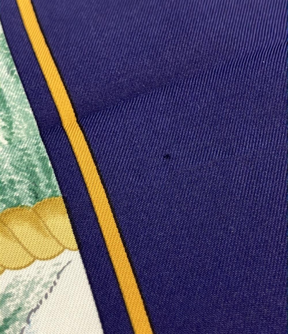 美品 HERMES スカーフ カレ90 シルク100% Auteuil en Mai レディース エルメス