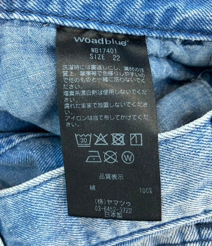 ウォードブルー ワイドデニムパンツ レディース SIZE 22 (XS) woadblue