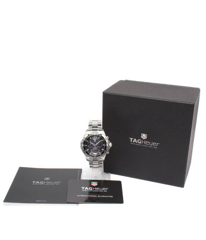 TAG HEUER 腕時計 アクアレーサー クロノグラフ グランドデイト クオーツ ブラック CAF101A.BA0821 メンズ タグホイヤー