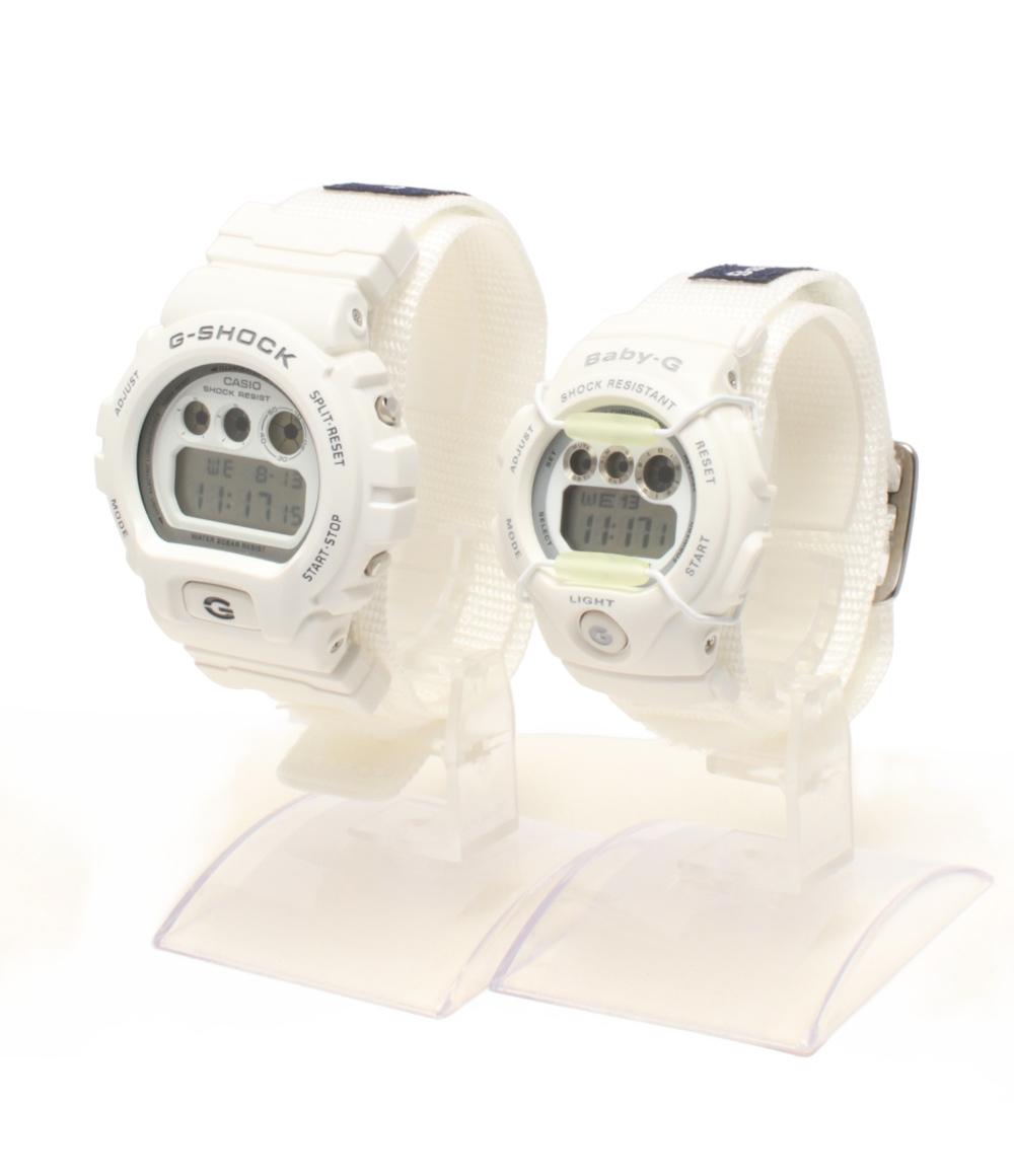 美品 カシオ ペアウォッチ 腕時計 20周年記念モデル G-SHOCK Baby-G LOVER'S COLLECTION 2016 クオーツ LOV-16C-7JR メンズ CASIO