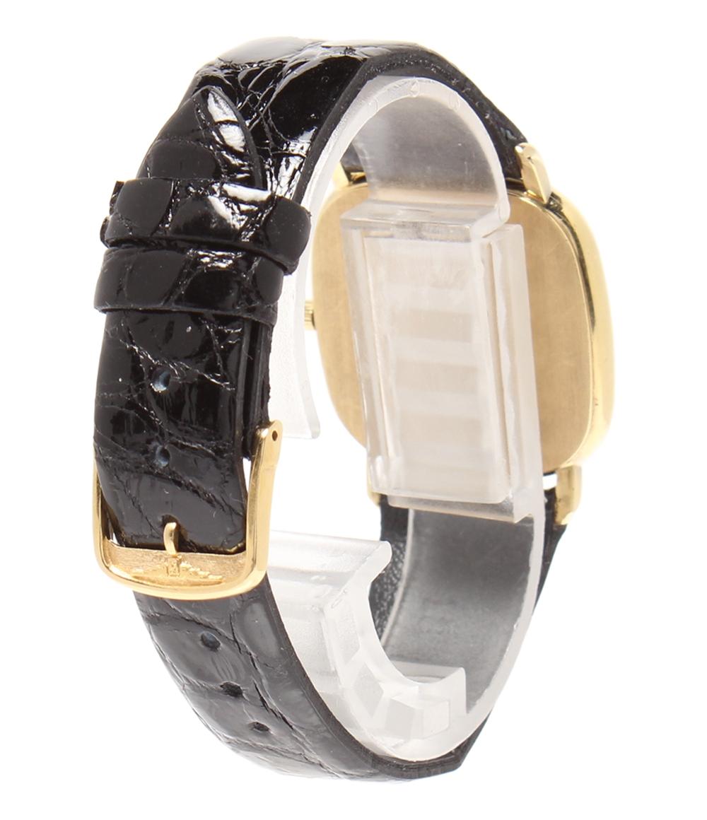 ロンジン 腕時計 K18 スクエア クオーツ ゴールド メンズ LONGINES