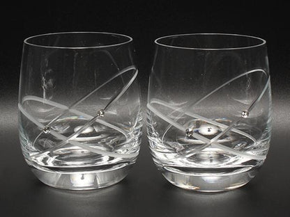 美品 WEDGWOOD グラス タンブラー 2点セット ペア プロミシス ウィズディスリング ウエッジウッド