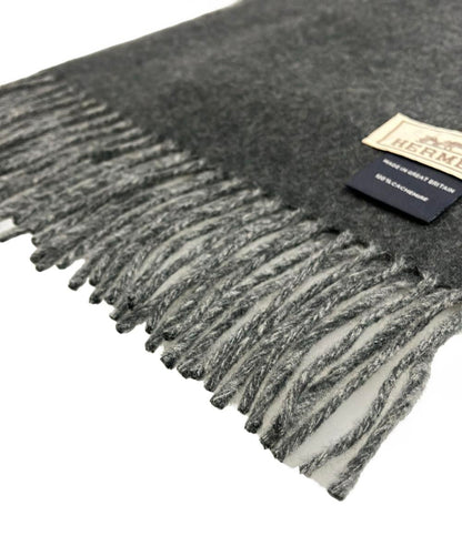 美品 HERMES マフラー カシミヤ100% ジグザグのサングル レディース メンズ エルメス