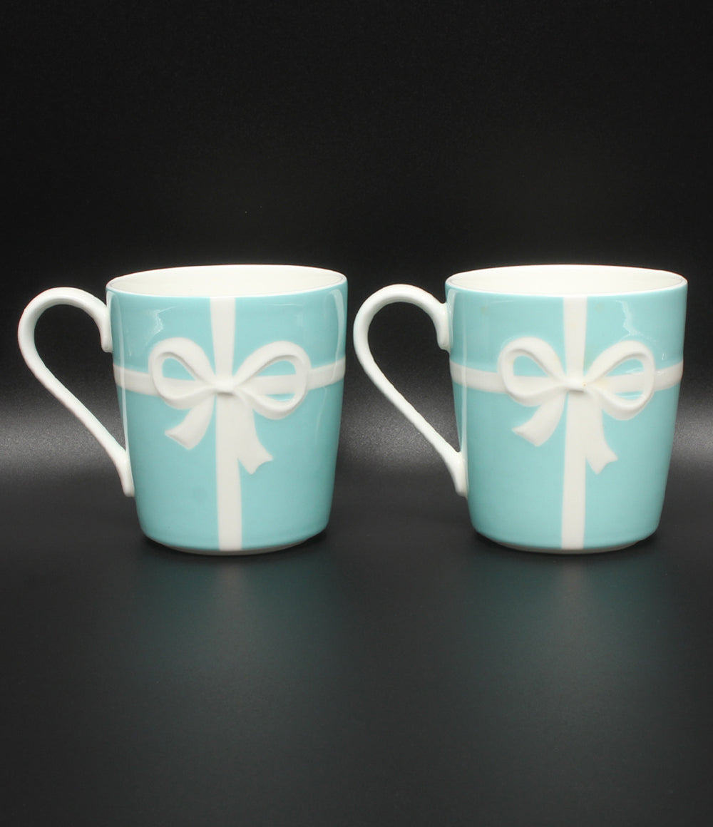美品 Tiffany & Co. マグカップ 2点セット ペア ブルーボックス ティファニー