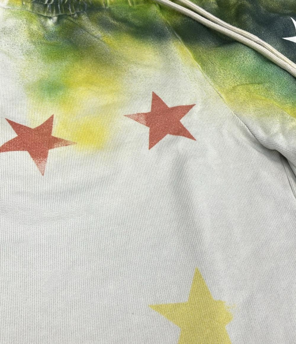 美品 パームエンジェルス ハーフパンツ トラックパンツ スプレーペイントデザイン スター メンズ SIZE M palm angels