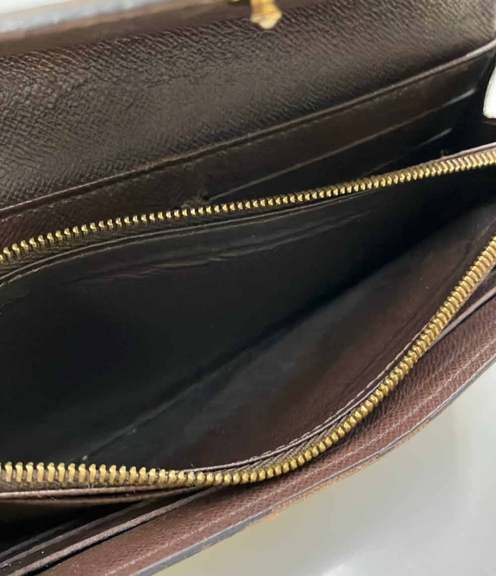 LOUIS VUITTON 長財布 キャンバス ポルトフォイユ サラ ダミエ エベヌ N63209 ユニセックス ルイ・ヴィトン