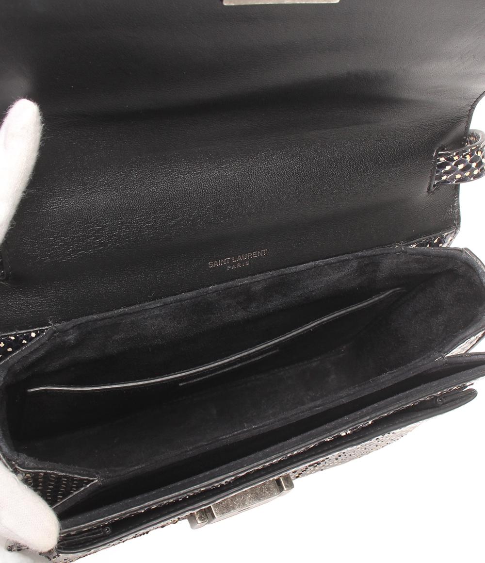 SAINT LAURENT 2way ハンドバッグ ショルダーバッグ 斜め掛け パイソン レディース サンローラン
