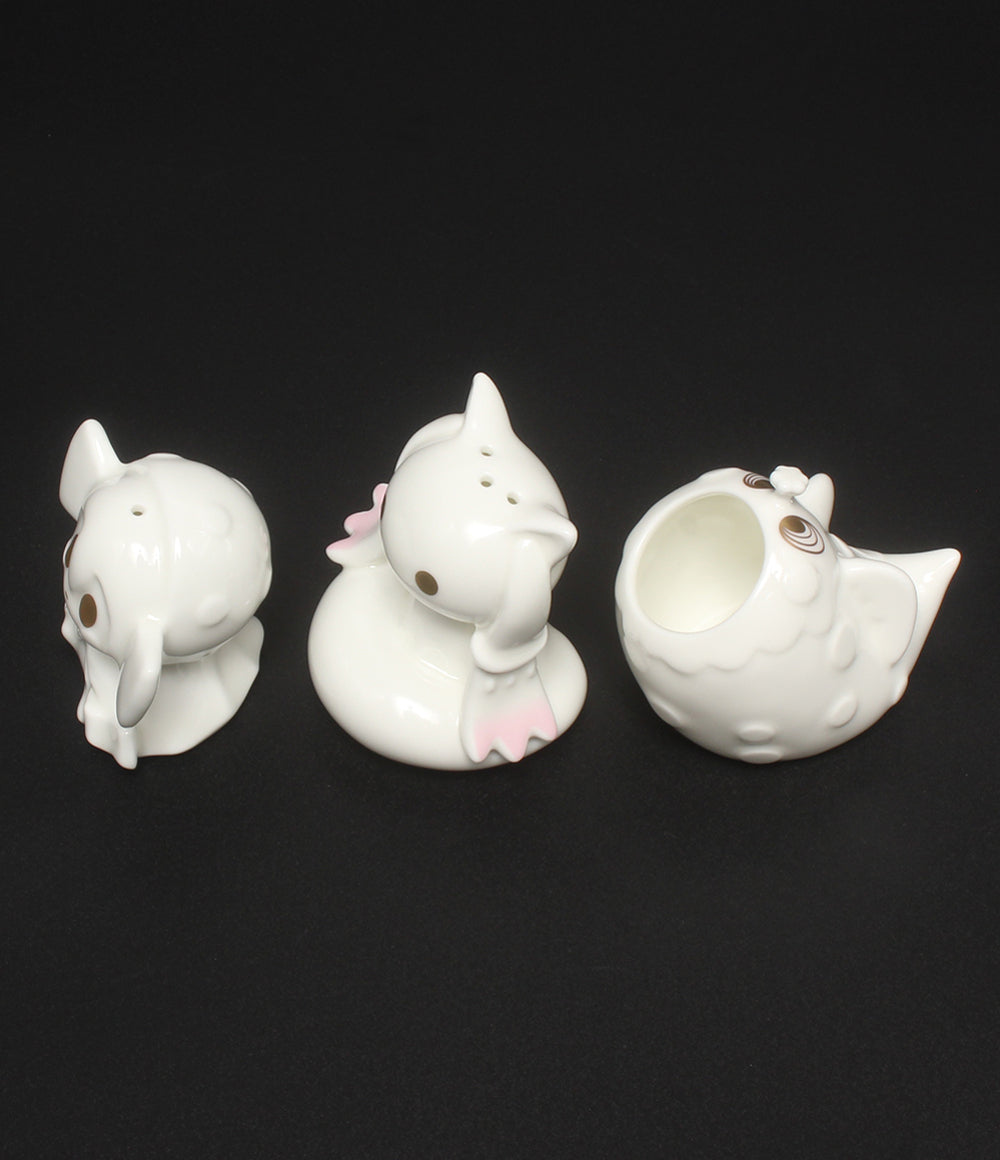 美品 NORITAKE 劇場版 魔法少女まどか☆マギカ 叛逆の物語 3点セット 塩 コショウ つまようじ ノリタケ