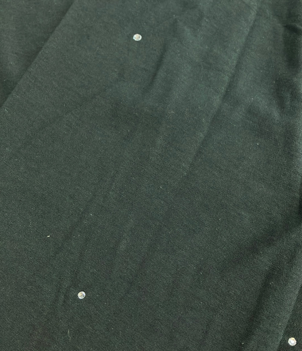 訳あり Acne Studios 長袖 ラインストーン ロゴTシャツ FN-UX-TSH1000231  CL0416 メンズ レディース SIZE S アクネ ストゥディオズ