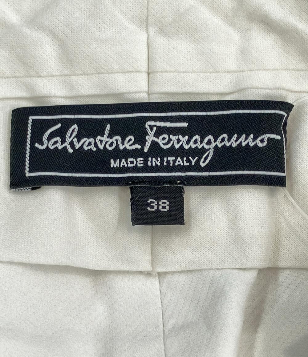 訳あり サルヴァトーレフェラガモ クロップドパンツ レディース SIZE 38 (M) Salvatore Ferragamo