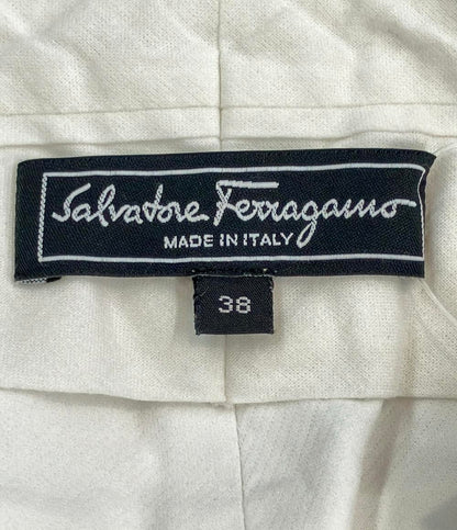 訳あり サルヴァトーレフェラガモ クロップドパンツ レディース SIZE 38 (M) Salvatore Ferragamo