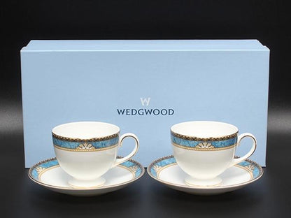 WEDGWOOD カップ＆ソーサー 2客セット ペア カーゾン CURZON ウェッジウッド