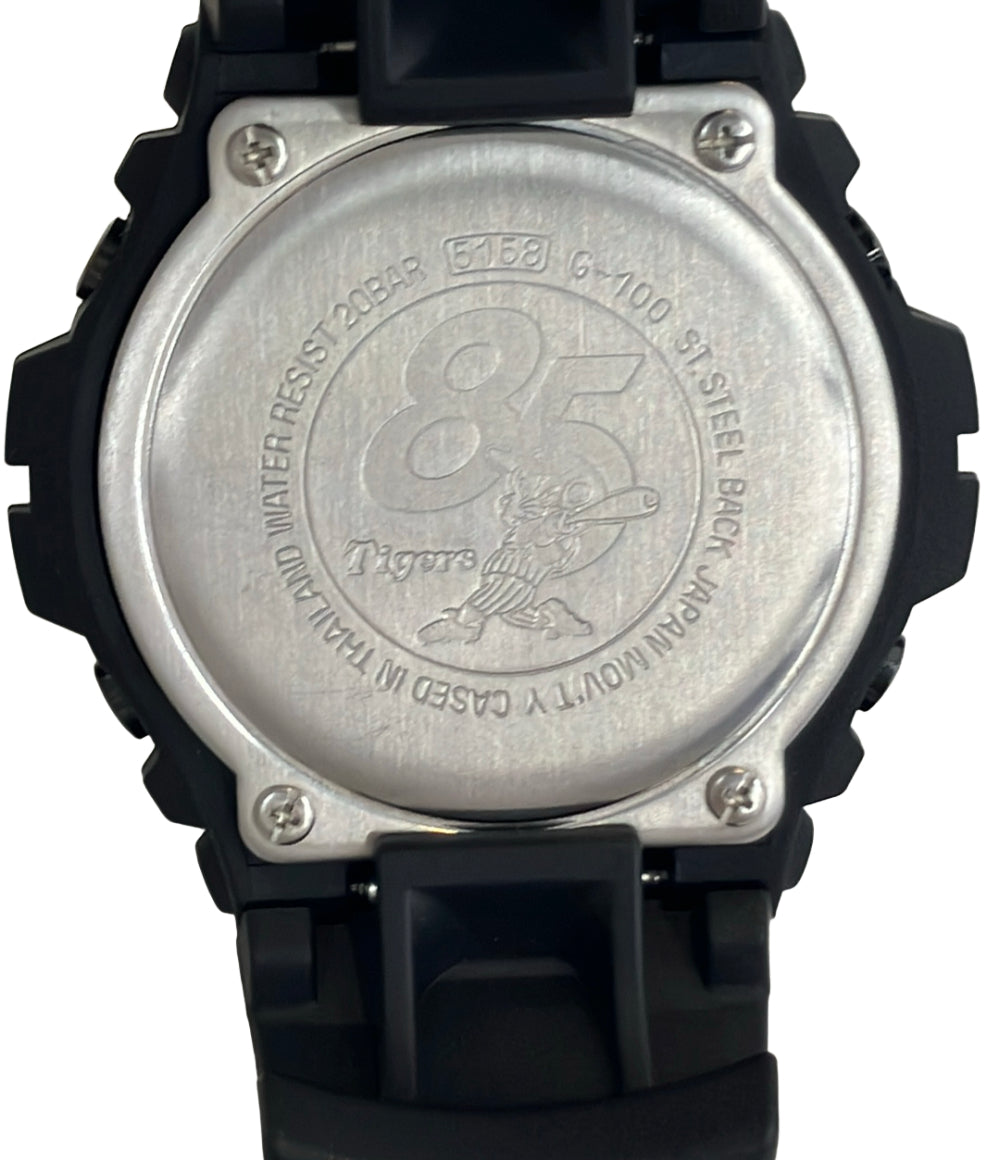 美品 CASIO 腕時計 阪神タイガース85周年 G-SHOCK クオーツ ブラック G-100 レディース メンズ カシオ