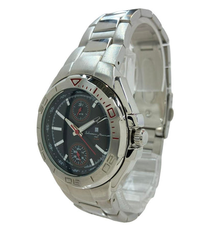 サルバトーレマーラ ③-297  602 Salvatore Marra腕時計 クオーツ ブラック s メンズ