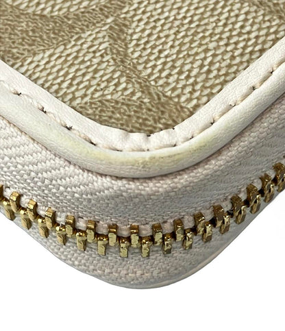 コーチ ラウンドファスナー長財布 シグネチャー レディース COACH