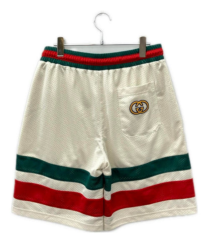 美品 GUCCI ハーフパンツ メッシュ 737407 XJFFK メンズ SIZE L グッチ