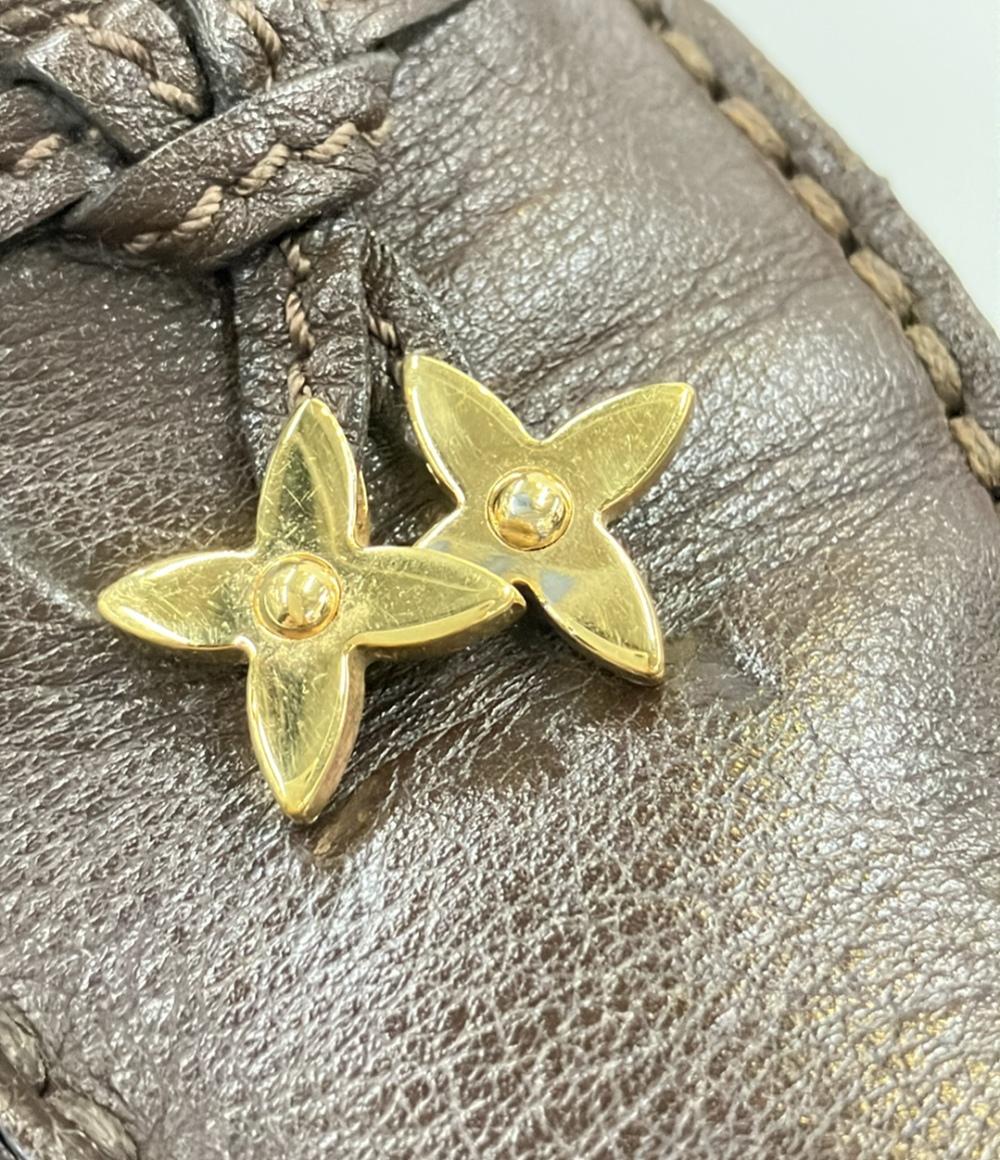 LOUIS VUITTON ドライビングシューズ モノグラム フラワーチャーム