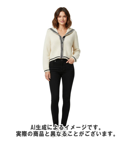 Christian Dior セーラーニットカーディガン 154G02AM305 レディース SIZE 34 (XS) クリスチャンディオール