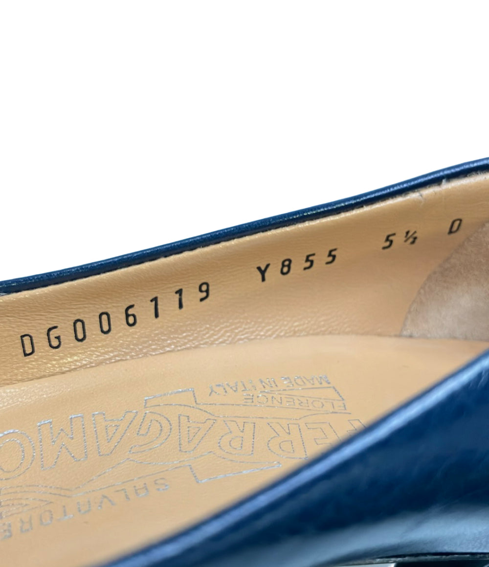 Salvatore Ferragamo スクウェアバックルパンプス DG006119 レディース SIZE 5 1/2 サルヴァトーレフェラガモ