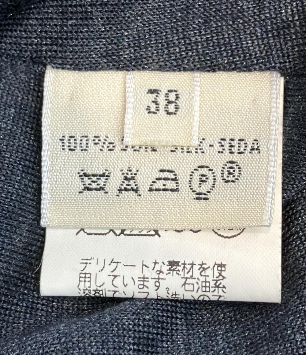 HERMES ロングシャツカーディガン チャコール スターマークタグ レディース SIZE 38 (M) エルメス