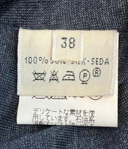 HERMES ロングシャツカーディガン チャコール スターマークタグ レディース SIZE 38 (M) エルメス