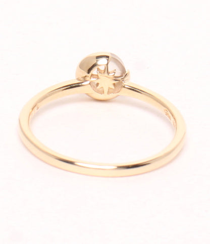 美品 STAR JEWELRY リング 指輪 K10 ムーンストーン ムーンモチーフ ホワイトトパーズ スターモチーフ 2点セット レディース SIZE 13号